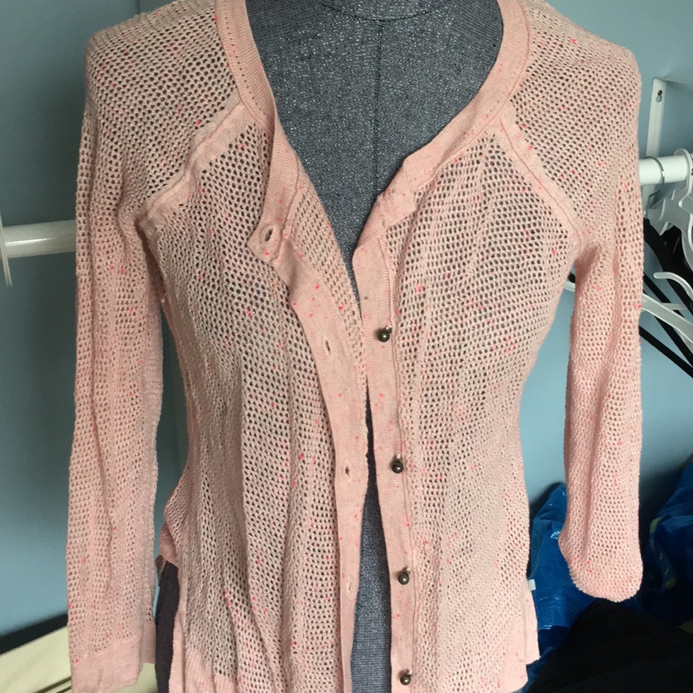 Pink cardigan